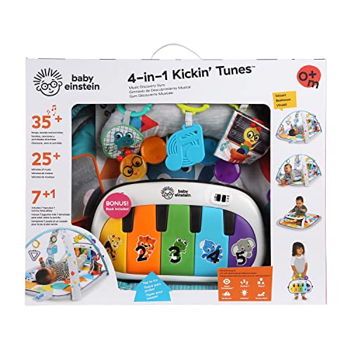 Baby Einstein 4-in-1 Kickin' Tunes Music and Language Play Gym and Piano Tummy Time Activity Mat - Image 3